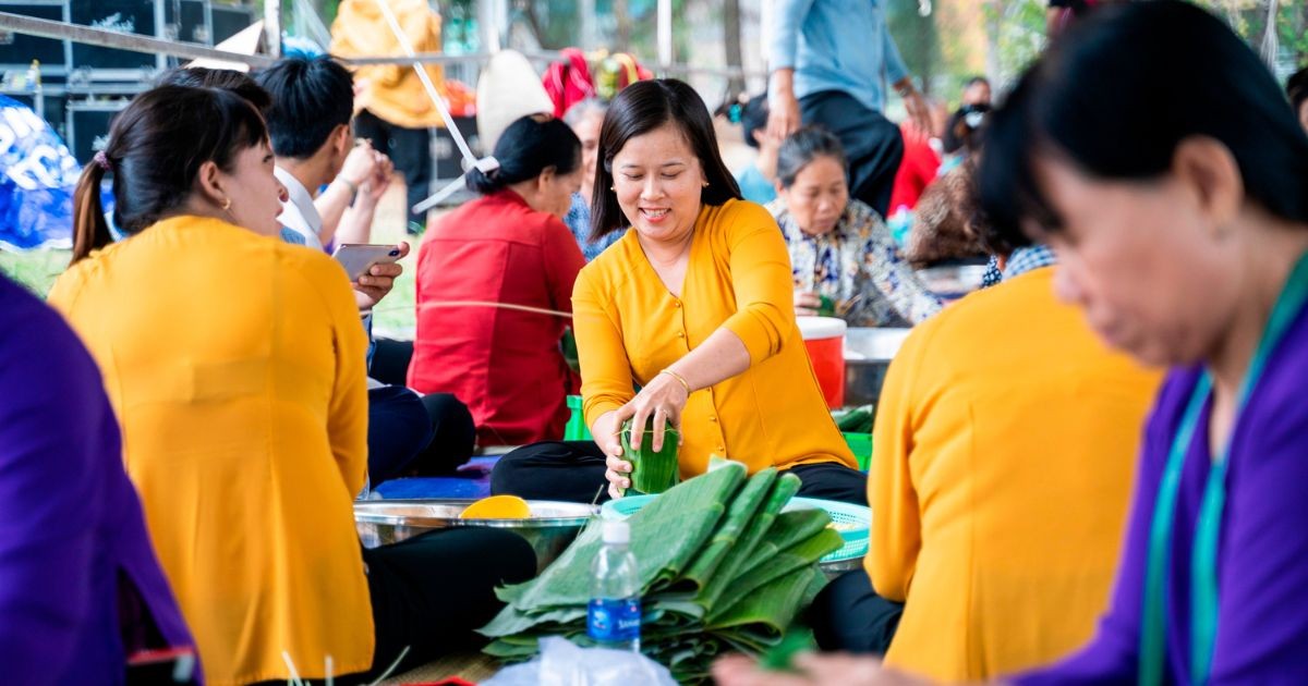 Hội thi Gói Nấu Bánh Tét - Hội Hoa Xuân KCN Hiệp Phước 2019 | Khu Công Nghiệp Hiệp Phước
