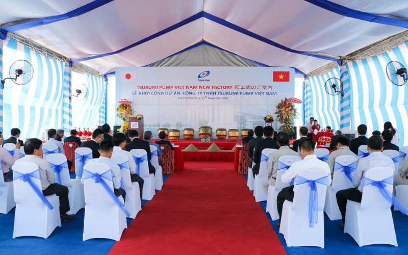 Hình ảnh Lễ Khởi công nhà máy Tsurumi