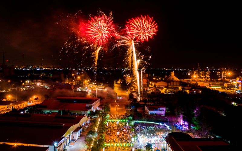 Pháo Hoa Đêm Giao Thừa - Hội Hoa Xuân Kc Hiệp Phước 2019 | Khu Công Nghiệp Hiệp Phước