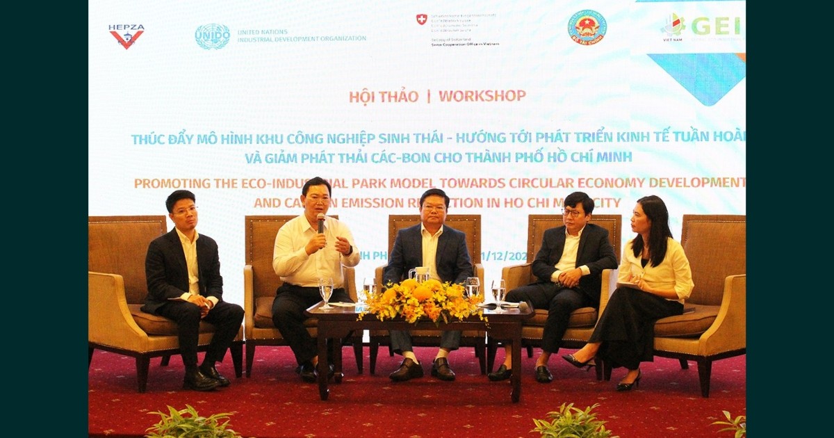 Hipc Tham Dự Hội Thảo Thúc Đẩy Mô Hình Khu Công Nghiệp Sinh Thái - Hướng Tới Phát Triển Kinh Tế Tuần Hoàn Và Giảm Phát Thải Các-Bon Cho Tp.hcm | Khu Công Nghiệp Hiệp Phước