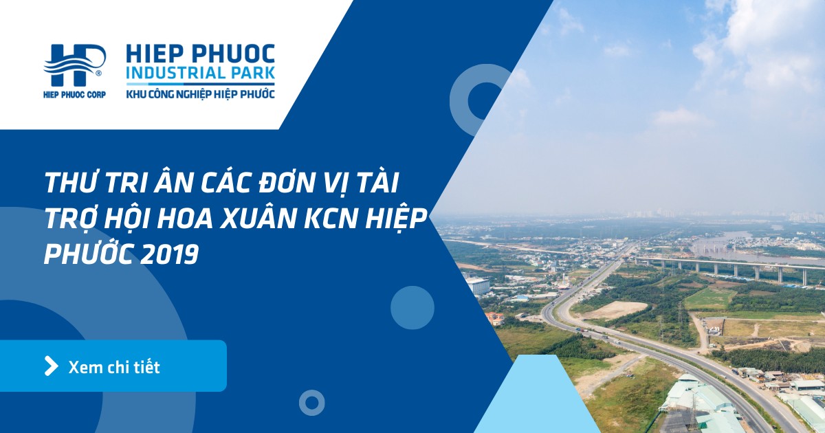 Thư Tri Ân Các Đơn Vị Tài Trợ Hội Hoa Xuân Kcn Hiệp Phước 2019 | Khu Công Nghiệp Hiệp Phước
