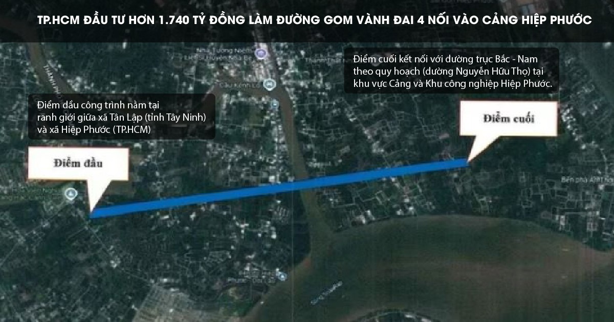 Tp.hcm Đầu Tư Hơn 1.740 Tỷ Đồng Làm Đường Gom Vành Đai 4 Nối Vào Cảng Hiệp Phước | Khu Công Nghiệp Hiệp Phước