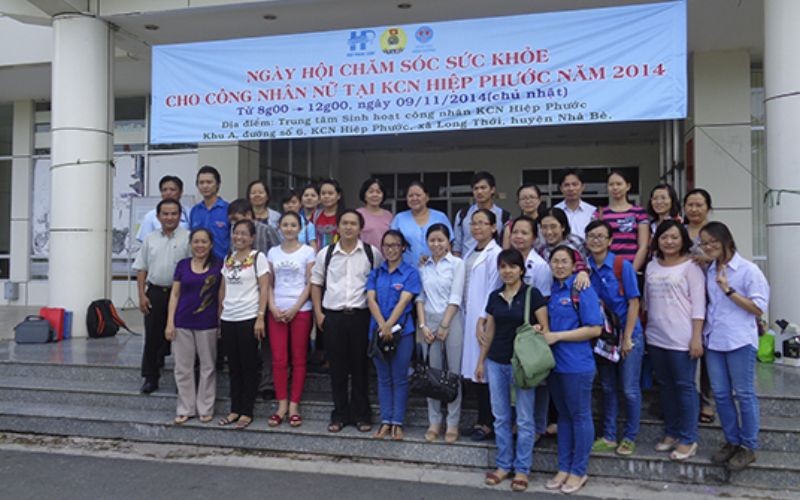 Chăm sóc sức khỏe cho CN nữ tại KCN Hiệp Phước