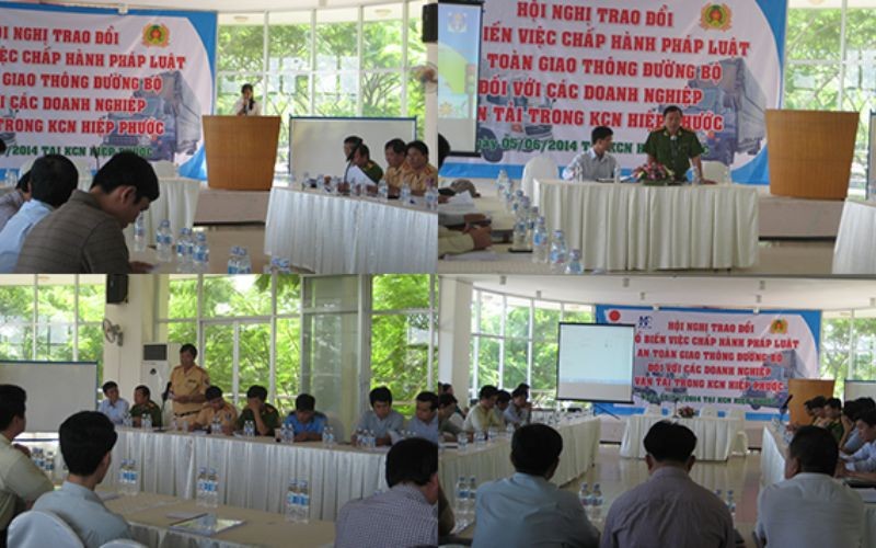 Chấp hành ATGT đường bộ trong KCN Hiệp Phước