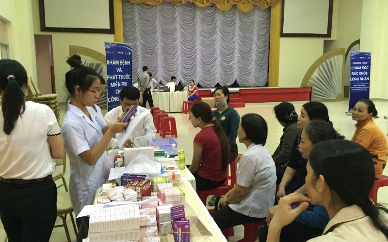 Chương trình chăm lo sức khỏe và văn nghệ phục vụ công nhân KCN Hiệp Phước