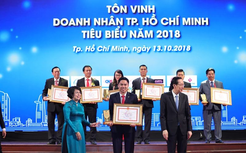 Công ty Cổ phần Khu công nghiệp Hiệp Phước vinh dự đạt giải thưởng Doanh nghiệp Thành phố Hồ Chí Minh tiêu biểu 2018