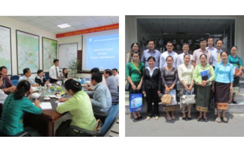 Đón tiếp đoàn KHDT Viêng Chăn