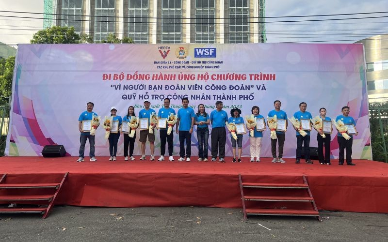 HIPC đồng hành cùng chương trình đi bộ vì người bạn đoàn viên Công đoàn 2023