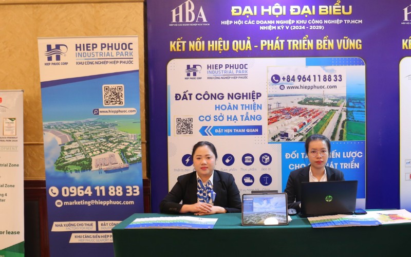 Gian hàng KCN Hiệp Phước tại Đại hộiĐại biểu Hiệp hội Các Doanh nghiệp Khu công nghiệp TP.HCM
