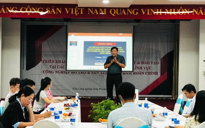 KCN Hiệp Phước phối hợp cùng Trường Cao Đẳng Kỹ thuật Cao Thắng tổ chức hội thảo giúp doanh nghiệp cải tiến sản xuất