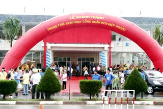 Khánh thành và đưa vào hoạt động Trung tâm sinh hoạt công nhân KCN Hiệp Phước