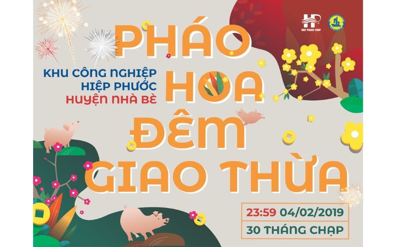 Khu Công Nghiệp Hiệp Phước Bắn Pháo Hoa Mừng Tết Kỷ Hợi 2019