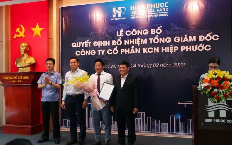 Lễ công bố quyết định bổ nhiệm Tổng Giám đốc Công ty CP KCN Hiệp Phước