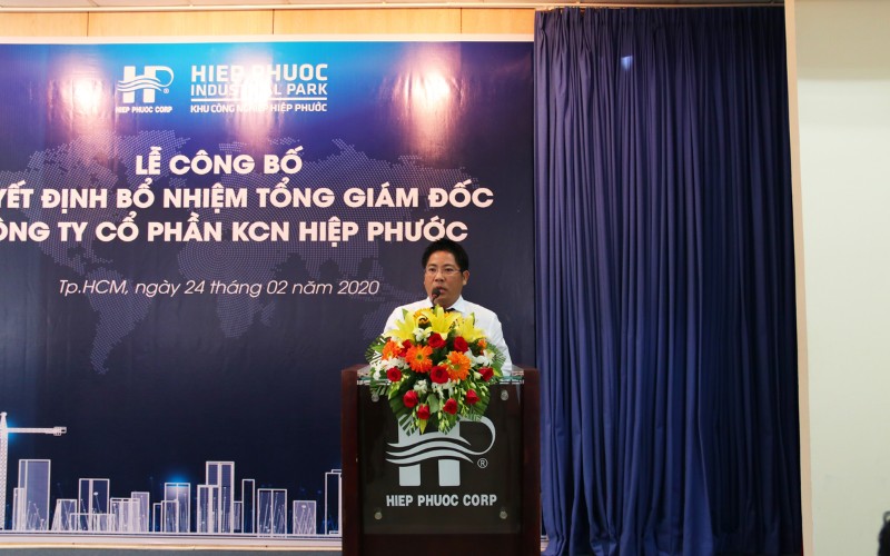Ông Vũ Đình Thi - Tổng Giám đốc Công ty CP KCN Hiệp Phước từ ngày 11/02/2020
