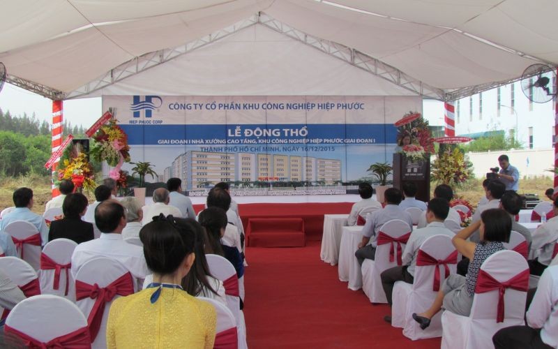 Lễ Động Thổ GĐ I nhà xưởng cao tầng Khu Công Nghiệp Hiệp Phước GĐ I