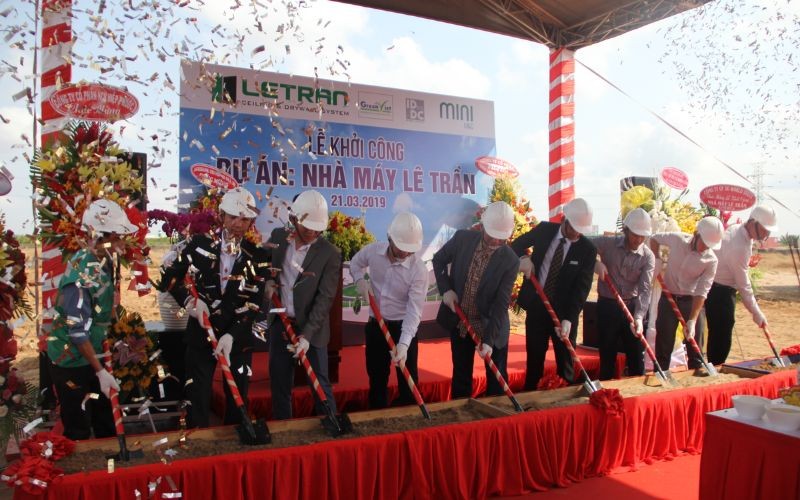 Lễ khởi công xây dựng nhà máy Lê Trần theo tiêu chuẩn LEED (USGBC - Hoa Kỳ) tại KCN Hiệp Phước