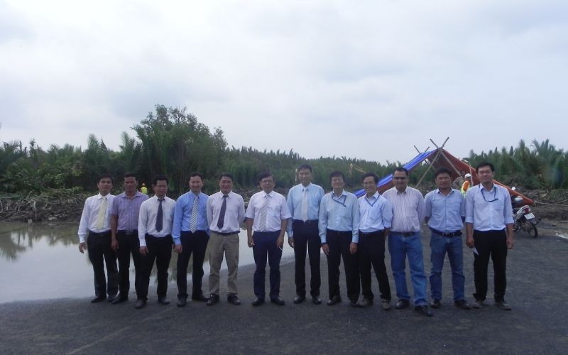 Lễ ký kết hợp đồng xây lấp công trình Đường Bắc Nam