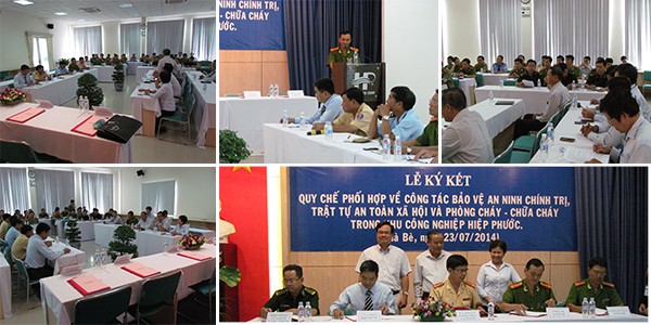 Lễ ký kết quy chế phối hợp đảm bảo an ninh trật tự