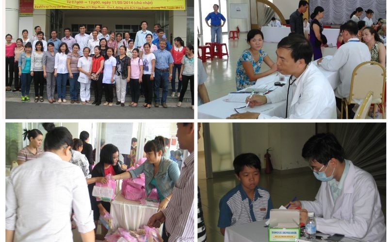 Ngày hội chăm sóc sức khỏe công nhân tại KCN Hiệp Phước năm 2014