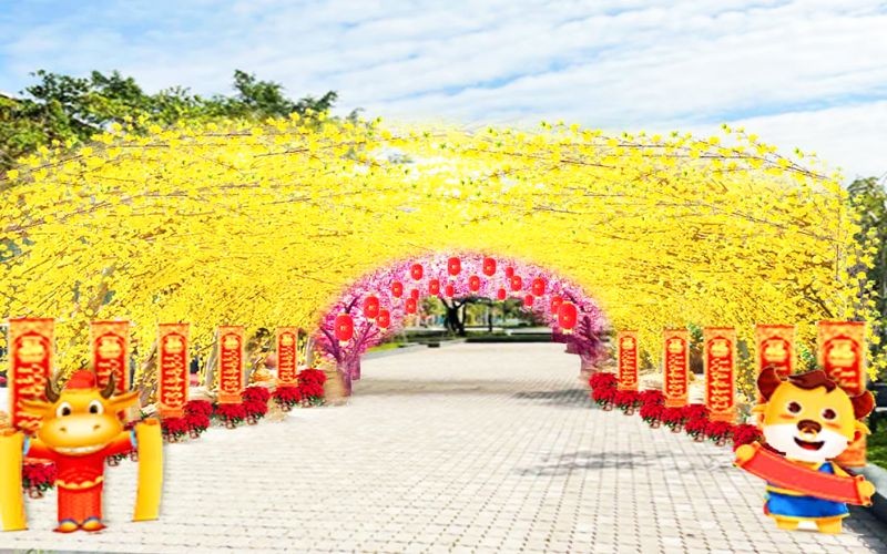 Phối cảnh 3D Lễ hội mừng Xuân Tân Sửu Huyện Nhà Bè