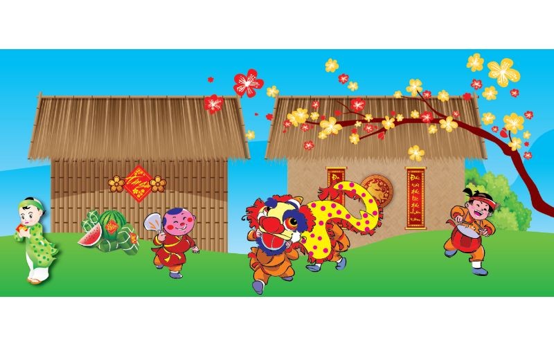 Phối cảnh 3D Lễ hội mừng Xuân Tân Sửu Huyện Nhà Bè