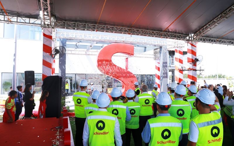 Tập đoàn sản xuất thang máy danh tiếng Schindler khánh thành nhà máy tại KCN Hiệp Phước