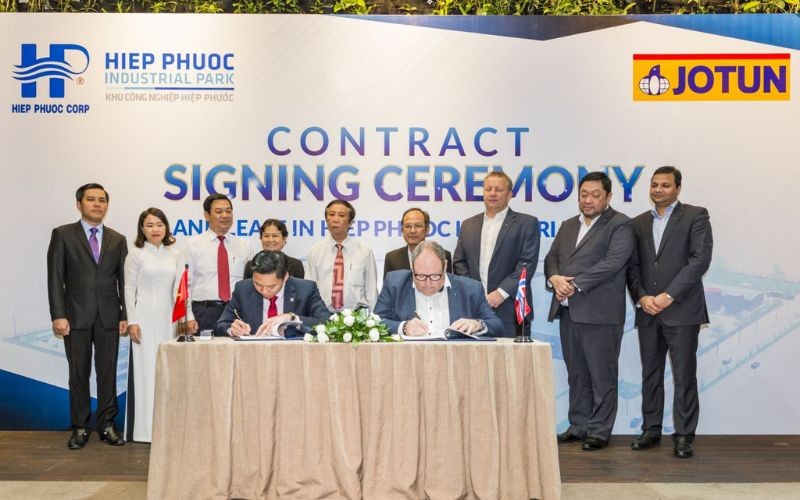 Tập Đoàn Sơn Jotun Ký Hợp Đồng Thuê Lô Đất 10 Ha Tại Kcn Hiệp Phước