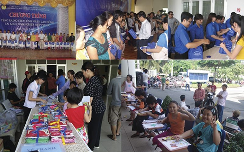 Trao tặng Radio cho NLĐ tại KCN Hiệp Phước